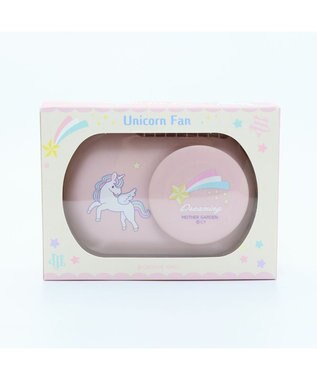 Mother garden マザーガーデン 2way ハンズフリー＆卓上ファン 《ユニコーン柄》 -