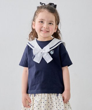ANY KIDS 【綿100%/接触冷感】ひんやり 2WAY セーラーTシャツ