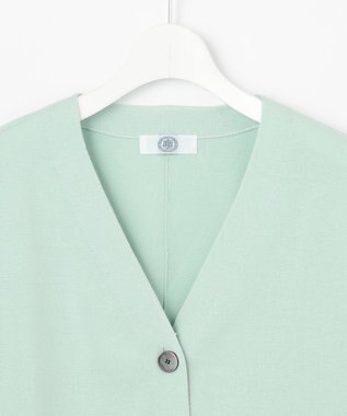 J.PRESS LADIES L 【洗える】Cotton Acetate ドルマンスリーブ カーディガン ミント系