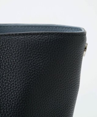 TOPKAPI 【Breath TOPKAPI】DUAL デュアル シュリンクレザー バイカラー 2way ワンハンドル ショルダーバッグ チャーム付き ブラック