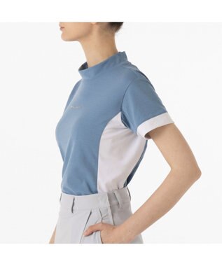 ZERO HALLIBURTON 【吸水速乾・UVケア】 ベーシックモックネックTシャツ ZHG-W5S6a 82980 ライトブルー