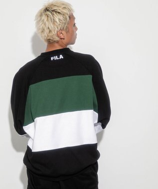 WEGO 【ユニセックス着用ITEM】別注FILAパネル切替プルオーバー グリーンその他