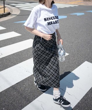 WEGO リボンデザイングラフィックショートT 柄2