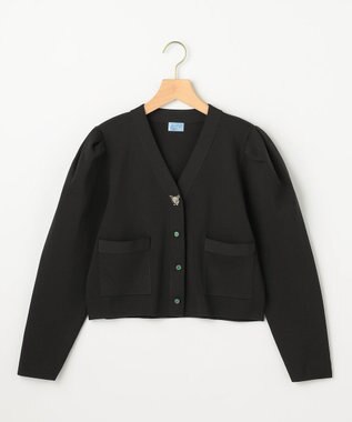 組曲 S 【組曲×setsuko sagittaire】kinakoスポンディッシュ ニットジャケット ブラック系