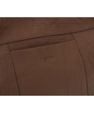 genten ゴートシュリンク ショルダーバッグ小 グレージュ