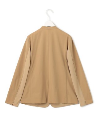 ICB 【接触冷感・UVカット・撥水・洗える】 プルーフ4WAYタフタ ノーカラージャケット コルク系