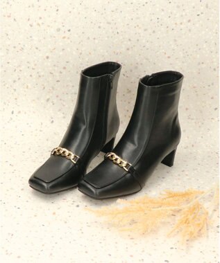 Bridget Birkin 【Bridget Birkin】アクセサリーチェーンショートブーツ ブラック