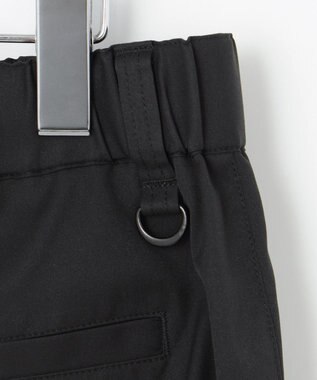 PW CIRCULUS 【MEN】【洗える/ストレッチ】ヘムスピンドル ワイド パンツ ブラック系