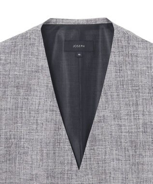 JOSEPH HOMME クールドッツストレッチ　ジレ ライトグレー系