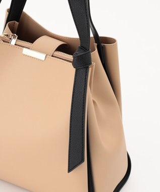 組曲 ノットデザイントートバッグ ベージュ系1