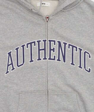 WEGO 【ユニセックス着用ITEM】カレッジロゴジップパーカー（SS） 杢グレー