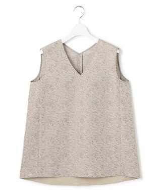 23区 【一部店舗限定/洗える】リネンライクジャカード セットアップ グレージュ系