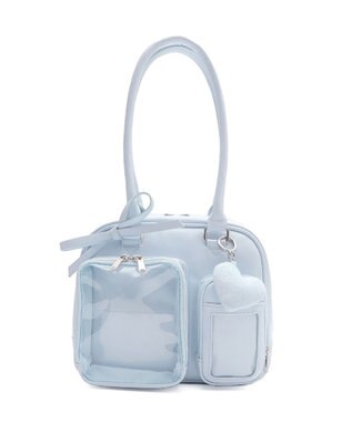 WEGO 【痛バ＆推し活グッズ】きらふわぬい痛ボストンバッグ サックス