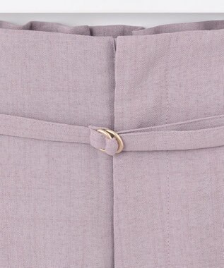 ANY SIS 【セットアップ対応】リネンライク ワイドパンツ ラベンダー