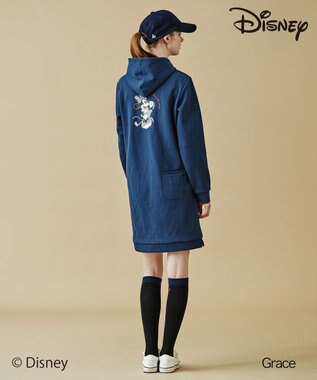 23区GOLF 【ディズニーコレクション】【WOMEN】〈ミニーマウス〉スウェットワンピース ネイビー系