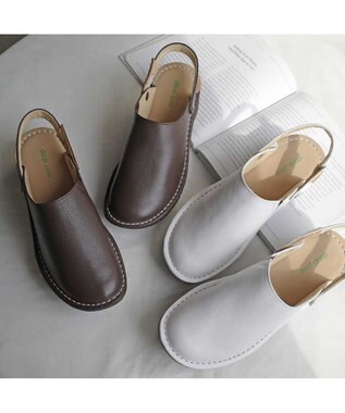 Pointer 本革2WAYサボサンダル ダークブラウン