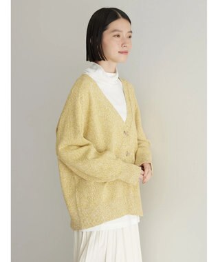 AMERICAN HOLIC ＭＩＸＶネックニットカーディガン Mustard