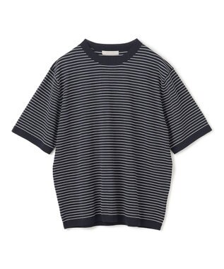 UNFILO MENS 【メンズノンノWEB掲載】スゴ機能美 ニット クルーネック ネイビーボーダー