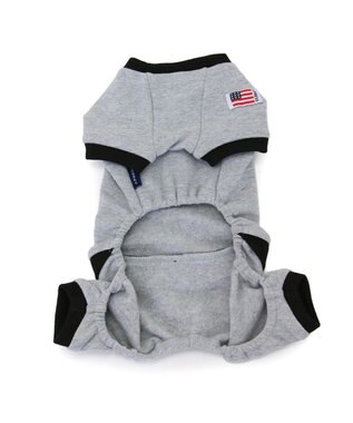 PET PARADISE J.PRESS バックブルロンパース 小型犬 グレー