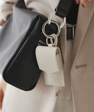 russet 【2025AW新作】リップポーチ付きレザーチャーム(Z-222) Ivory