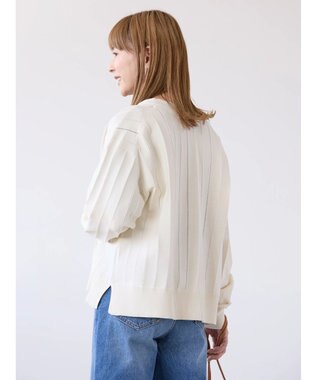 AMERICAN HOLIC 針抜きＶネックニットカーディガン Ivory