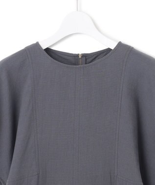 J.PRESS YORK STREET 【WOMEN】ワンウォッシュ リネンコットン ワンピース グレー系