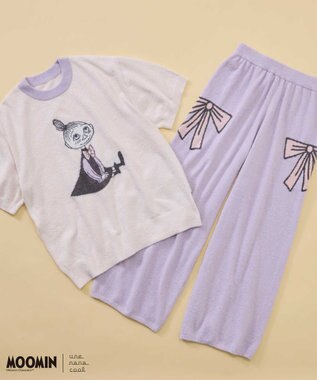une nana cool MOOMIN × une nana cool なめらかふわふわプルオーバー＆パンツセット