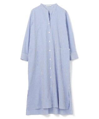BEIGE， 【WEB限定】GILLES / シャツワンピース Blue Stripe