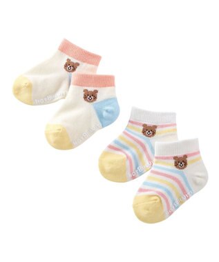 MIKI HOUSE HOT BISCUITS 【9-19cm / 靴下2足セット】ローカット ソックスパック2足セット