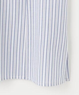 組曲 コットンレーヨンシャーティング ブラウス ブルーストライプ系1