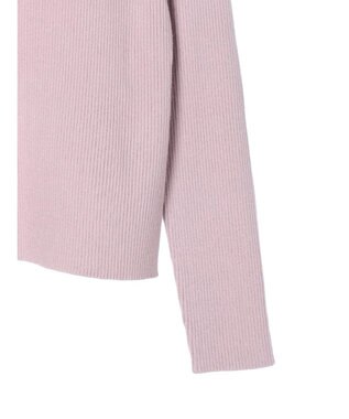 earth music&ecology やわらかタッチハイネックリブプルオーバー Lavender