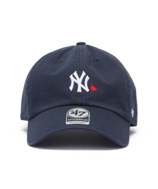 WEGO 【ユニセックス着用ITEM】＇47　CLEAN　UP　MLB　MINI　HEART ネイビー