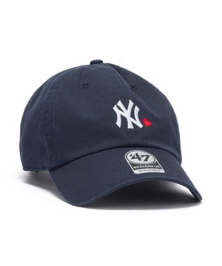 WEGO 【ユニセックス着用ITEM】＇47　CLEAN　UP　MLB　MINI　HEART ネイビー