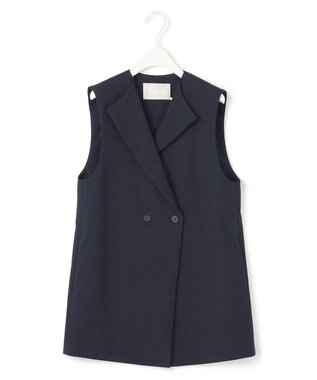 ICB 【接触冷感・UVケア・撥水・洗える】 LooseWeave ノーカラージレ ネイビー系