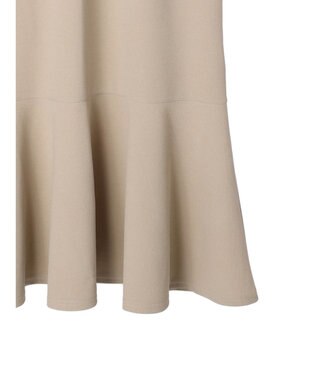 Green Parks カットジョーゼットマーメイドジャンスカ Gray Beige