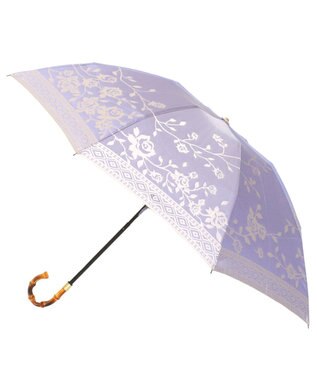 槇田商店 Kirie バラ ロイヤルパープル 折りたたみ傘 藤色