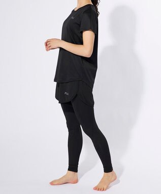 OP／FILA 【FILA】コンプレッションウェア上下２点セット ブラック