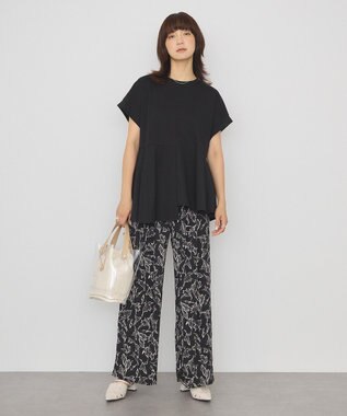 AMERICAN HOLIC アシンメトリーペプラム ドッキングプルオーバー Black