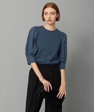 ICB 【洗える】ハイゲージポンチ プルオーバー ダルブルー系