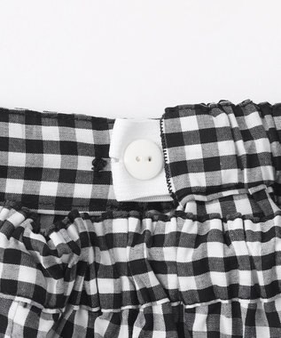 組曲 KIDS 【110-140cm】ギンガム パンツ ブラック系3