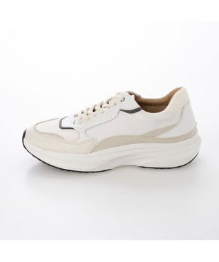 MODE ET JACOMO <MODE ET JACOMO>【軽量】厚底レースアップスニーカー ホワイト