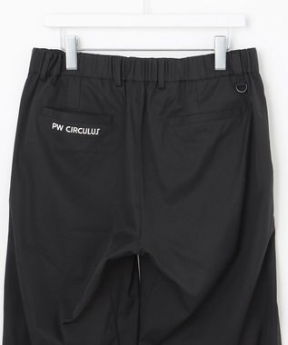 PW CIRCULUS 【MEN】【洗える/ストレッチ】ヘムスピンドル ワイド パンツ ブラック系