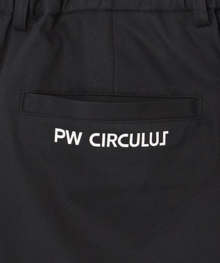 PW CIRCULUS 【MEN】【洗える/ストレッチ】ヘムスピンドル ワイド パンツ ブラック系