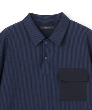 JOSEPH HOMME 【新素材】リップルテックジャージー ポロシャツ ネイビー系