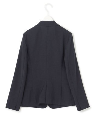 ICB 【接触冷感・防シワ・速乾・洗える】レーヨンライクトロ テーラードジャケット ネイビー系