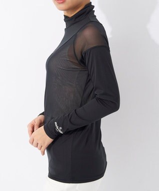 FILA GOLF／marie claire 【Marie claire sports】ハイネックメッシュアンダーシャツ ブラック