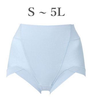 BRADELIS New York 【BRADELIS NewYork peace】綿混楽々dailyソフトショーツ25 補正下着 深め ヒップアップ お腹スッキリ サックス