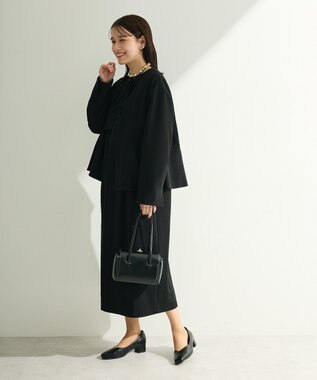 Green Parks Ｏ．洗えてストレッチ　ノーカラージャケット Black