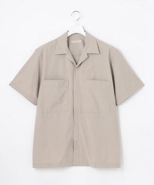 UNFILO MENS FINE MOVE オープンカラーシャツ [23年春夏商品] ベージュ