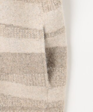 JOSEPH ABBOUD MOUNTAIN 【イタリア糸使用/軽量】ブークレーカモフラージュ  ニット ブルゾン ホワイト系9